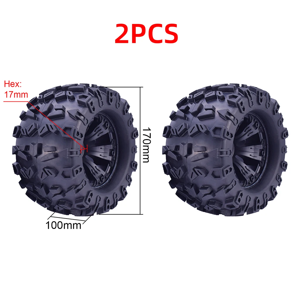 170MM 155MM 150MM Band Weel Monster Truck Banden Wielen 17mm Hub Hex voor 1/8 RC Auto HSP HPI Redcat Traxxas Trx4