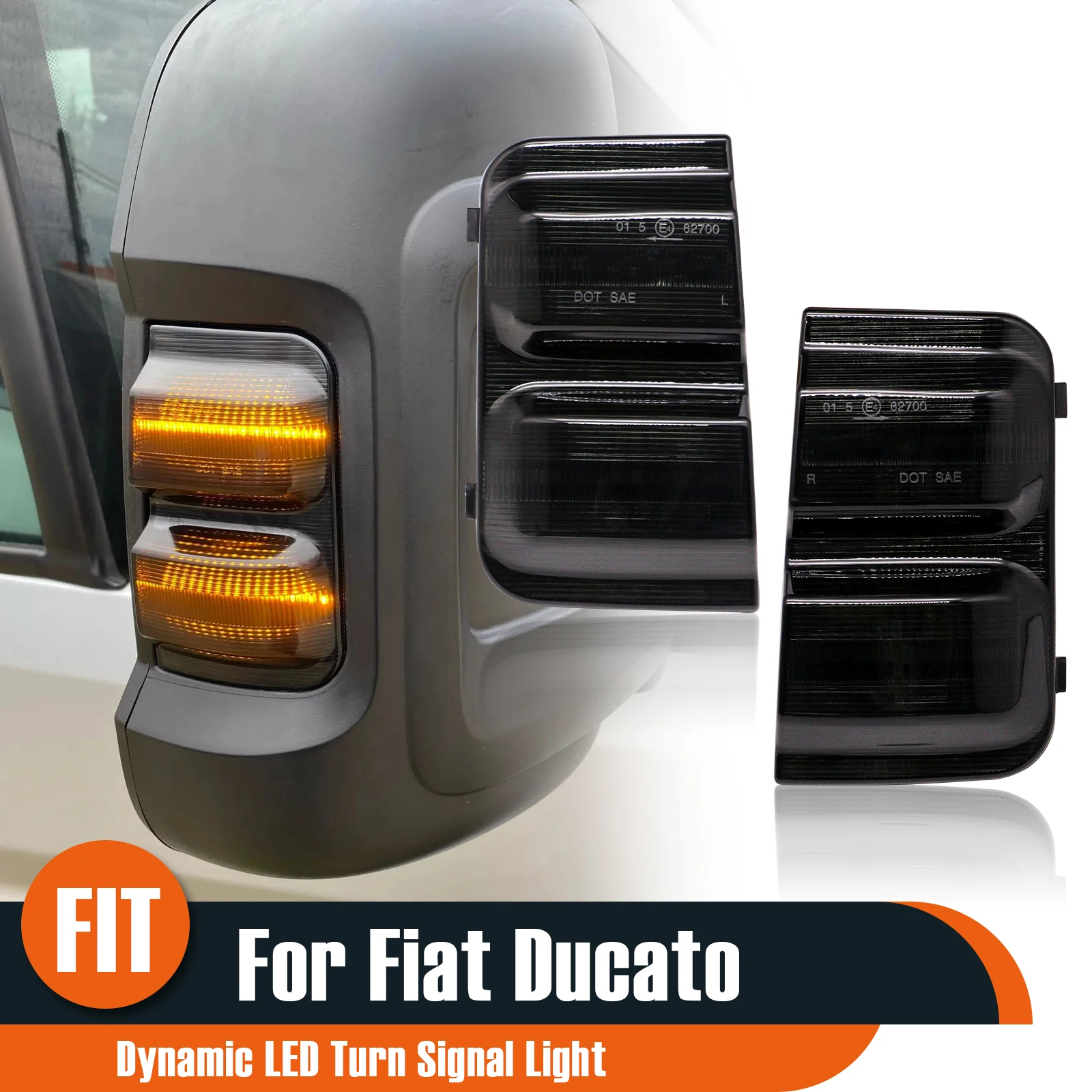 For Fiat Ducato LED Turn Signal Light For Citroen Relay Peugeot Boxer Dynamic LED Side Mirror Indicator Sequential Blinker Lamp