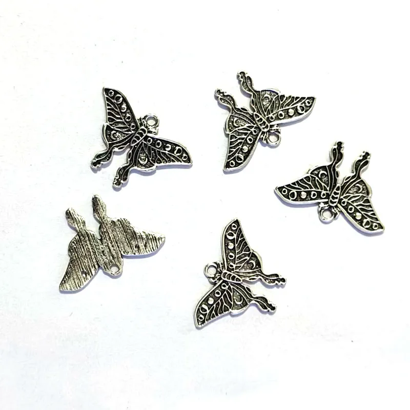5pcs new moon lunar moth pendant charm for DIY women man Accessories