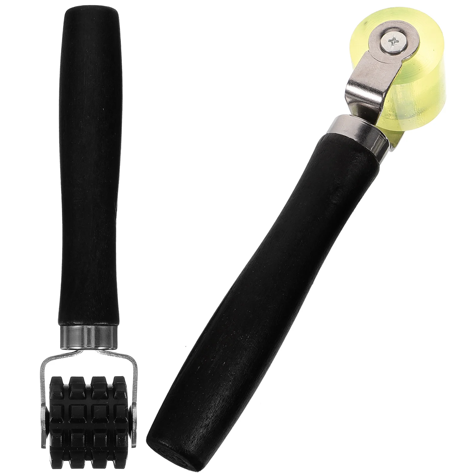 

2 Pcs Black Rubber Rollers for Car Sound Insulation Deadening Tool Small Size Non Audio Roller Set Easy for Car