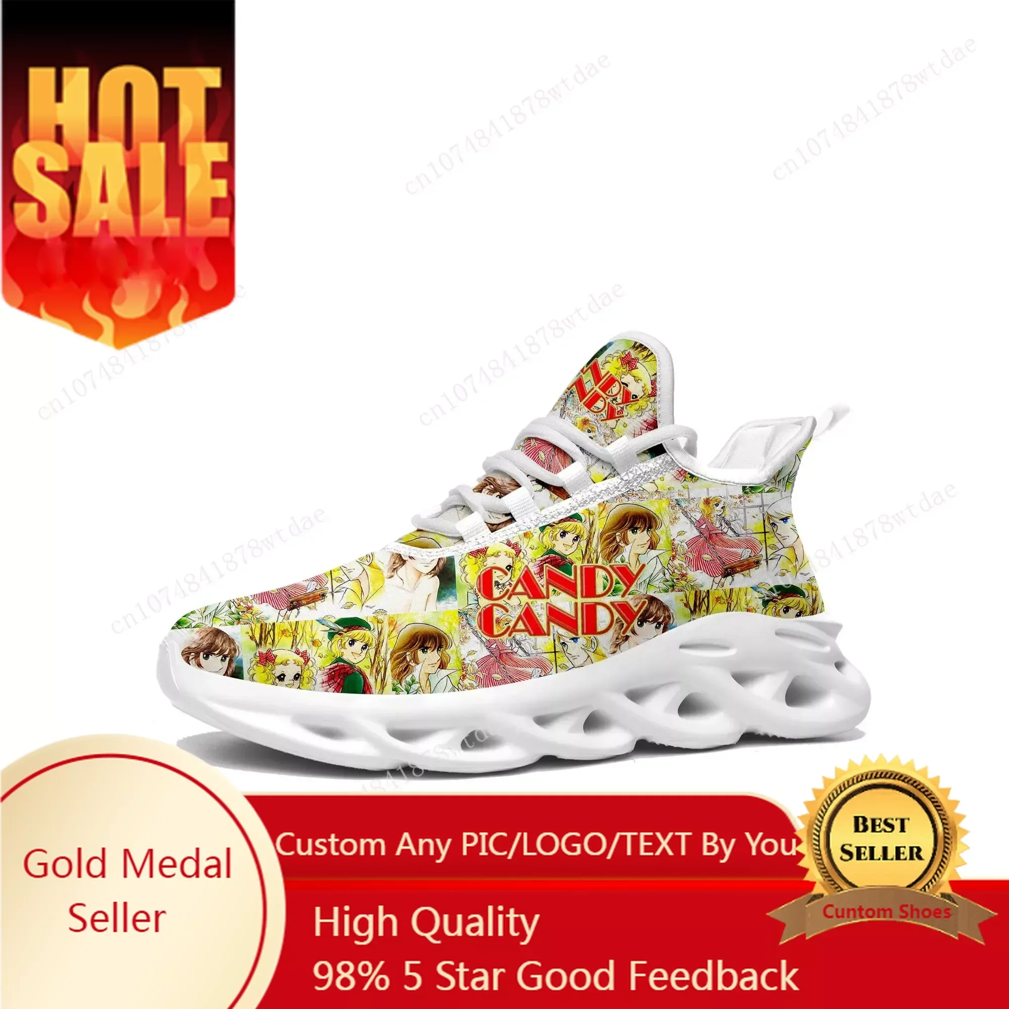 

Candy Candy Flats Sneakers Mens Womens Teenager Sports Running Shoes High Quality Classic Cartoon Custom Lace Up Mesh Footwear