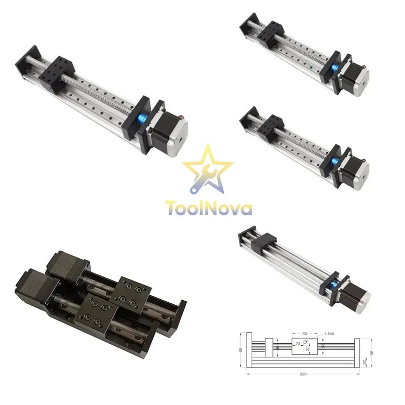 2026hotsale* Linear Module Heavy Guide High Precision Ball Screw Electric Slide Module 1605 CNC Table AC Motor