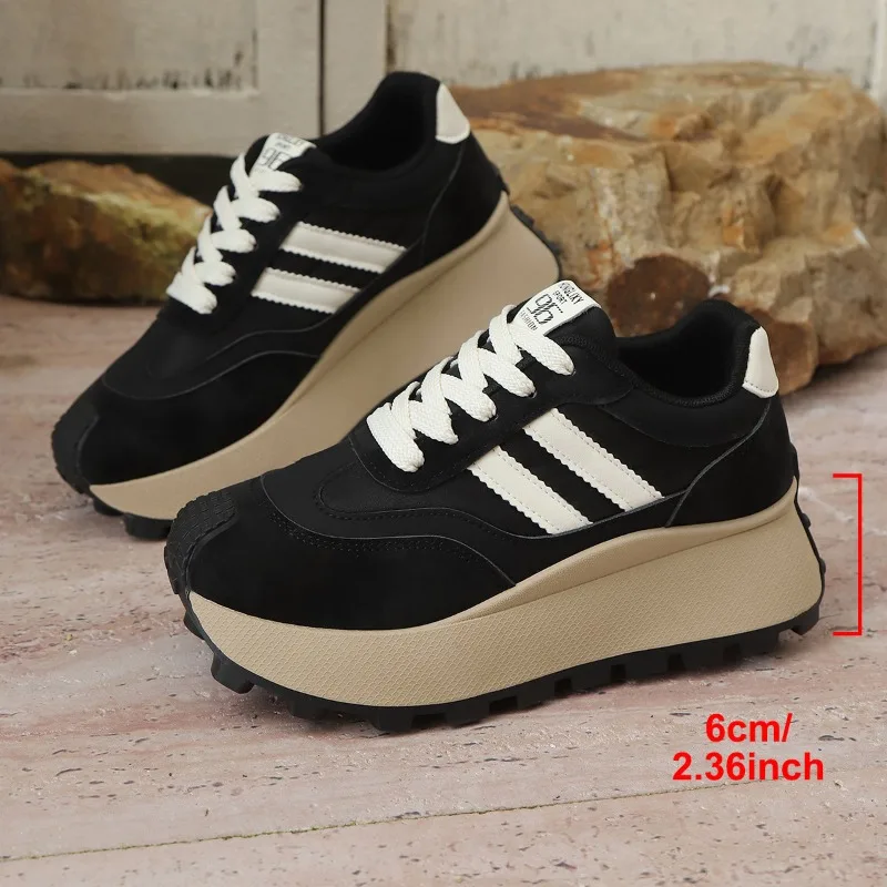 

Women's Platform Shoes Fashion Forrest Gump Shoes 2025 New Sneakers for Women Casual Tennis Shoes Thick Sole Vulcanized Footwear