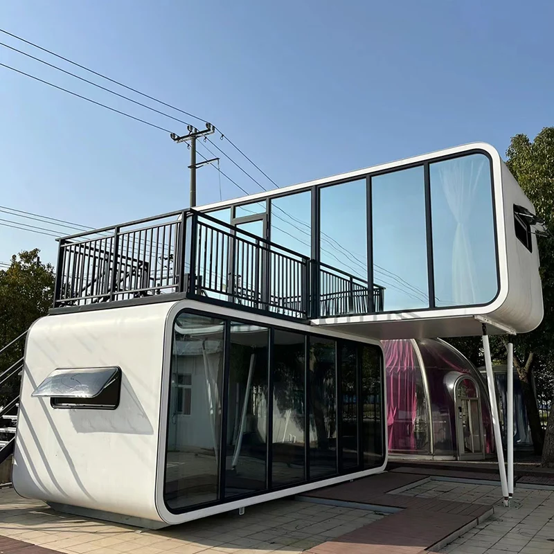 Customization Apple Capsule House Beach Holiday Camp Hotel Brand New Mobile Homes For Sale Shipping Container Luxury Homes