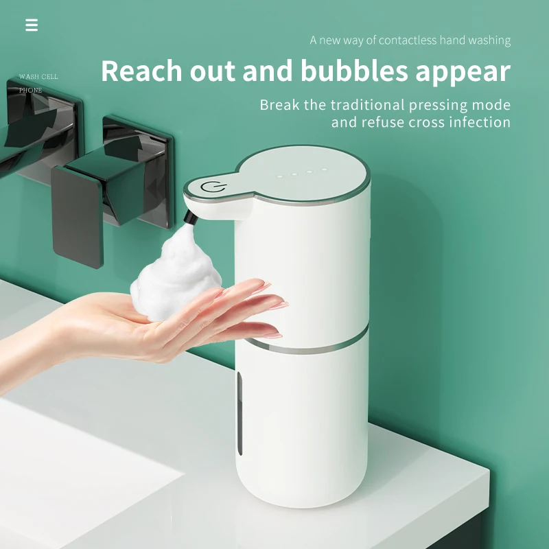 

Automatic Soap Dispenser Touchless Foaming Soap Dispenser 380ml USB Rechargeable Electric 4 Level Adjustable Foam Soap Dispenser