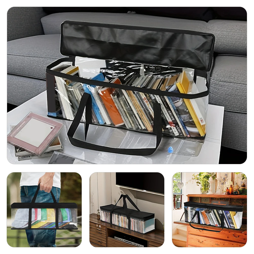 

Clear Window Baseball Caps Carrier Bag Stackable Hat Storage Organizer Portable Cd Holder Travel Bedding Clothes Books Storage