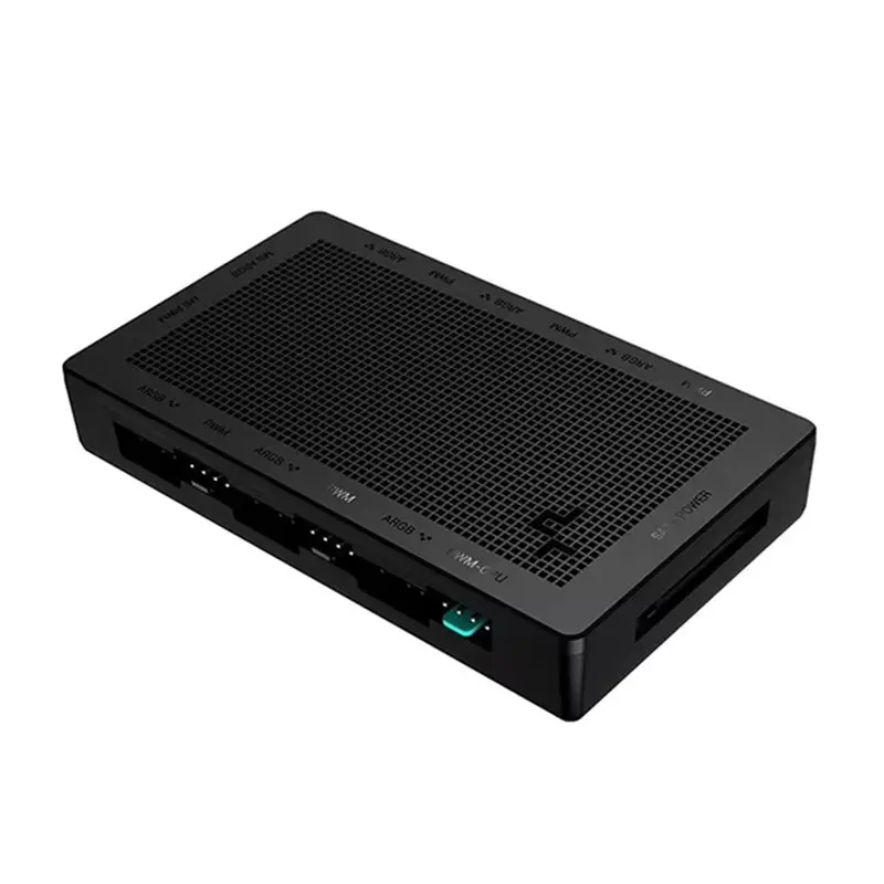 DEEPCOOL SATA Power Control Fan HUB PWM 5V 3Pin ARGB Magnetic Attraction Fan HUB Splitter Motherboard Connection