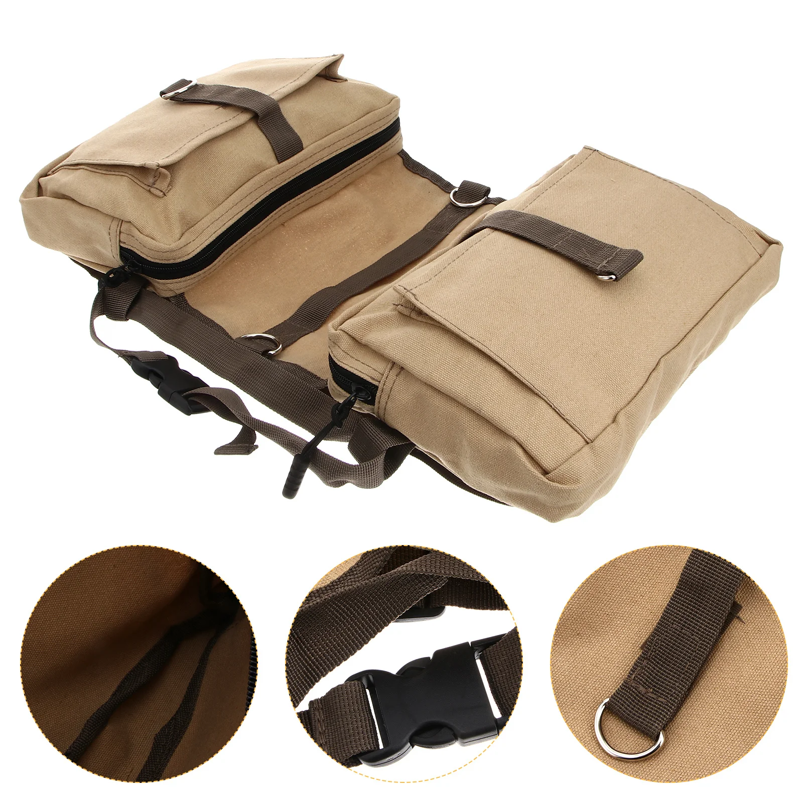 

Dog Harness Hiking Carrying Backpack Saddle Bag for Pet Canvas Backpacks Outdoor Strap Travel