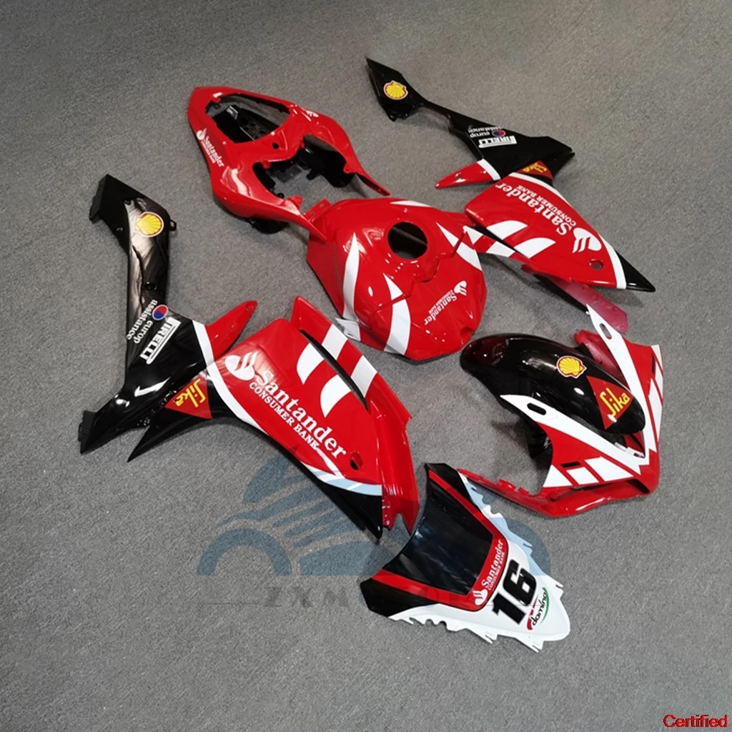 Kit de carenado de motocicleta ABS para YAMAHA R1 2007 2008 YZF R1 07 08 YZFR1 kit de carrocería rojo/blanco/negro 100% inyección