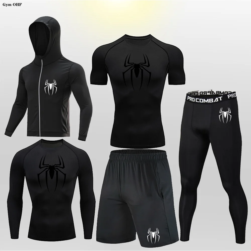 Super Spider—Training Sports Fitness Quick Drying Breathable Super elastic Tight fitting Suit for men