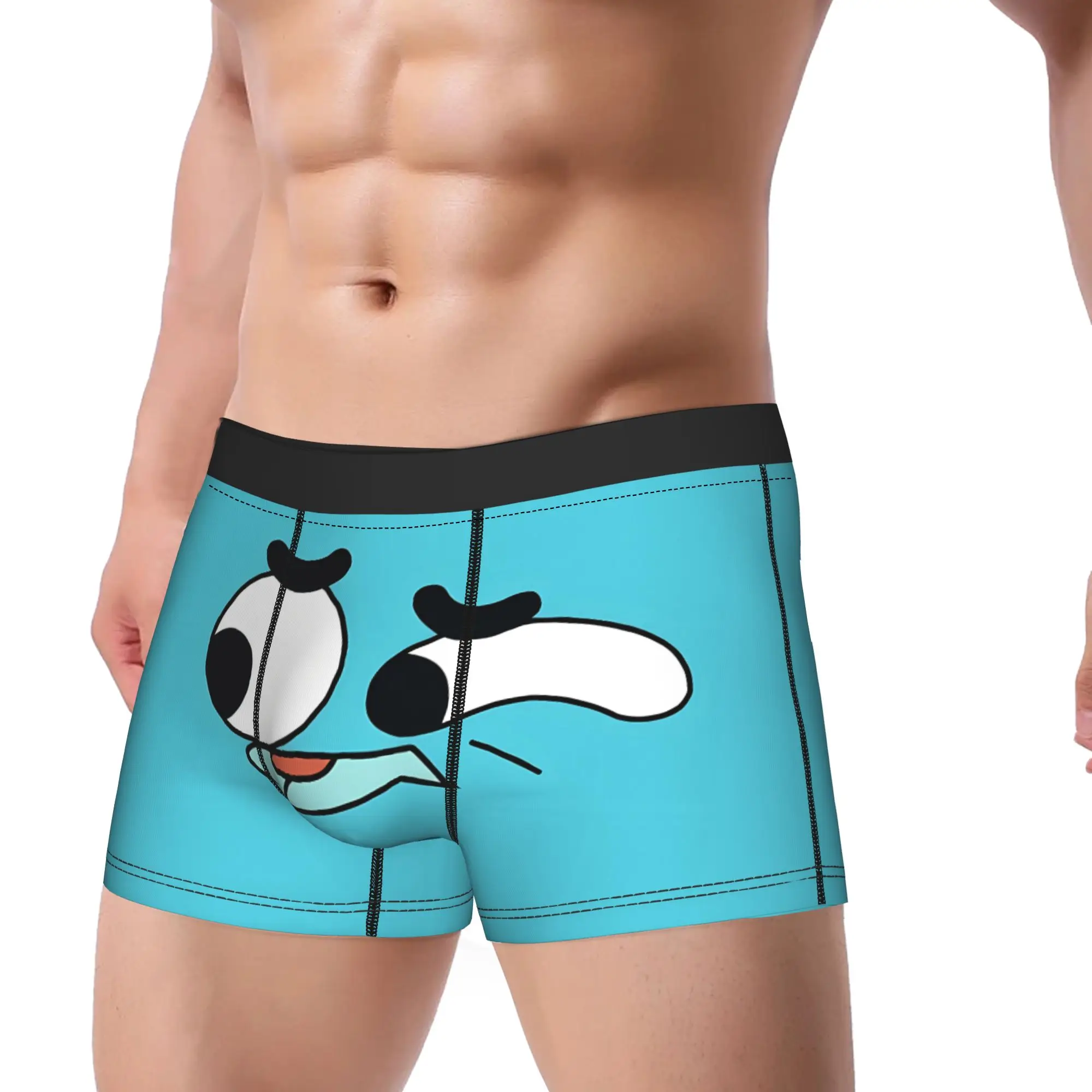 Gumball Gum Ball Watterson Amazing Cartoon Boxershorts 3D Pouch Underwear Hot Sale Pattern Boxer Brief Male Underpants Plus Size