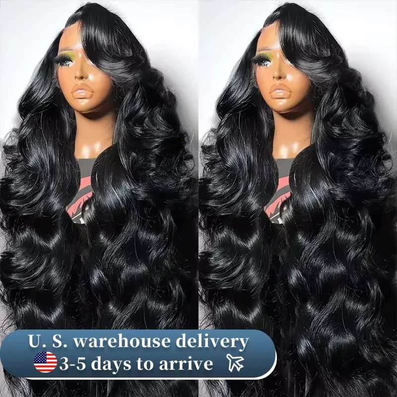 250% 40 36 30 Inch 13x6 13x4 HD Transparent Body Wave Lace Front Human Hair Wigs Brazilian Lace Frontal Human Hair Wig For Women