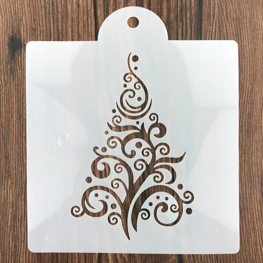 12 قطعة من استنسل رذاذ كعكة عيد الميلاد الأيائل سانتا كلوز لتقوم بها بنفسك قوالب خبز لتزيين الكعك كعكة عيد الميلاد