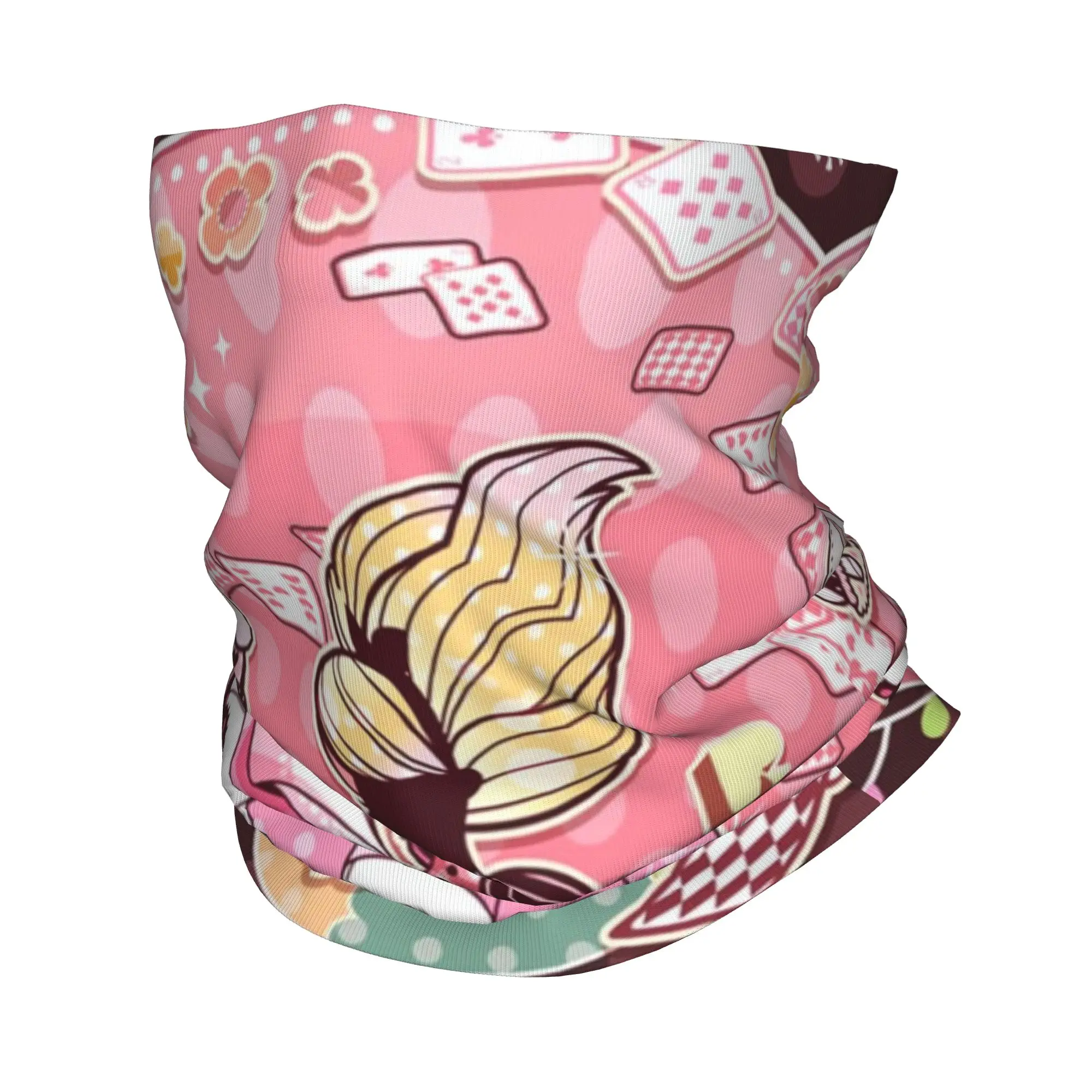 

Custom Alice In Wonderland Cheshire Cat Wonderland Cartoon Animes Neck Gaiter UV Protection Winter Bandana Scarf for Hiking