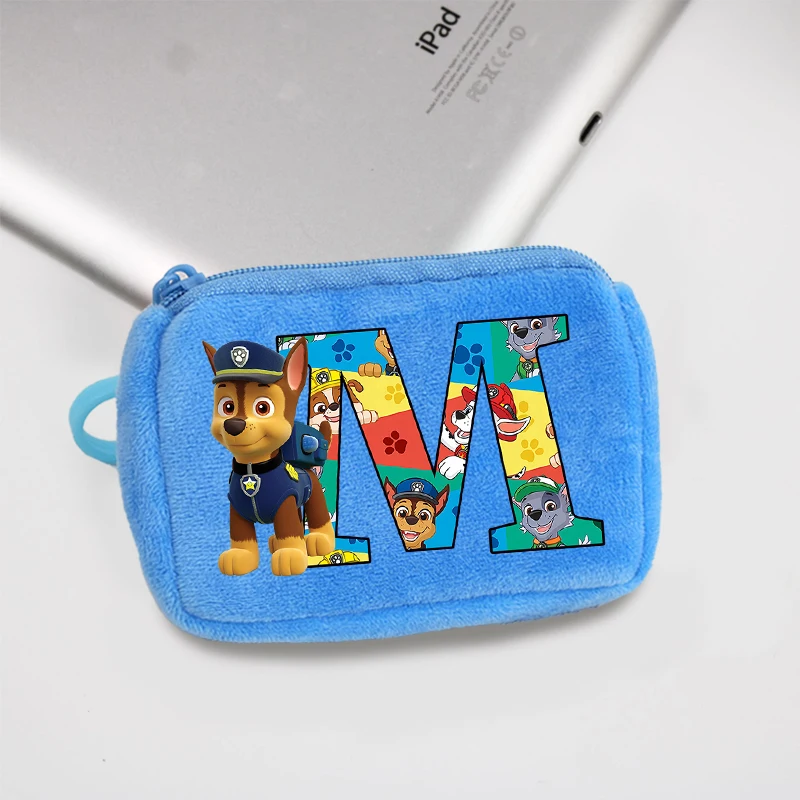 

Кошелек для монет в стиле аниме «Щенячий патруль» для мальчиков и девочек, милая сумка для денег с принтом букв, детский мини-сумка для хранения ключей, подарки для детей