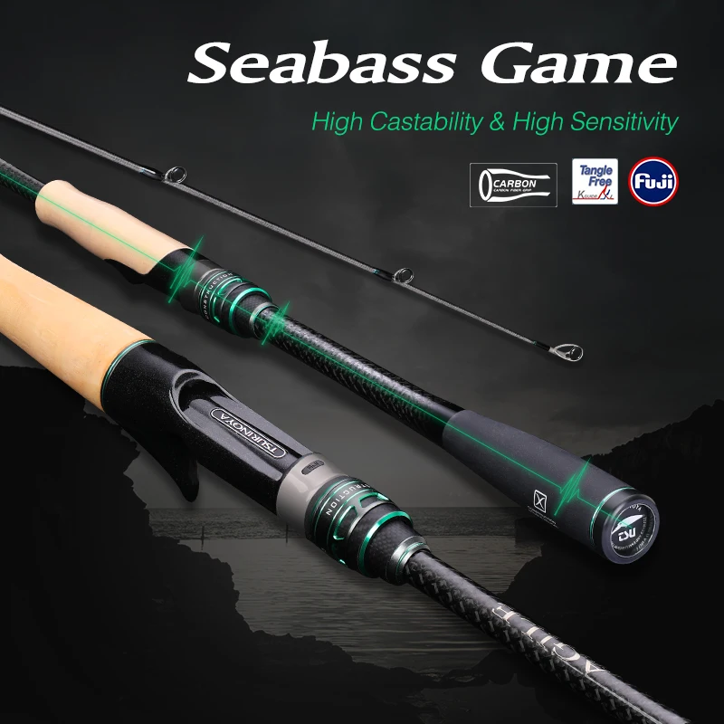 TSURINOYA AGILE II 2,36 m lange Casting-Angelrute C792ML FUJI Guide Zubehör Spinning Casting Carbon Rod
