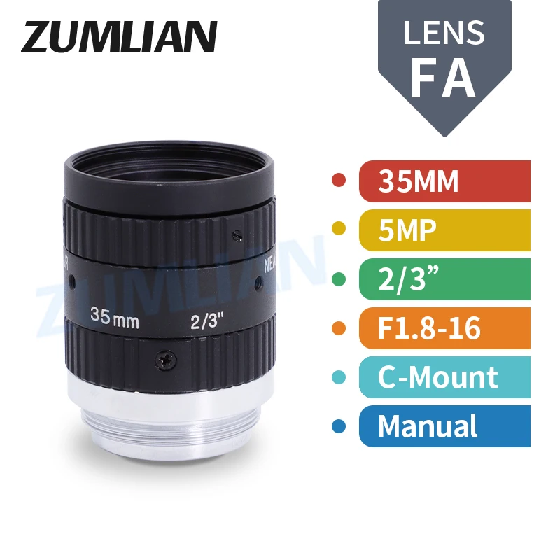 zumlian-fa-lens-35mm-fixed-focus-5mp-2-3-inch-camera-lens-c-mount-manual-iris-f18-f16-cctv-for-machine-vision-industrial-camera