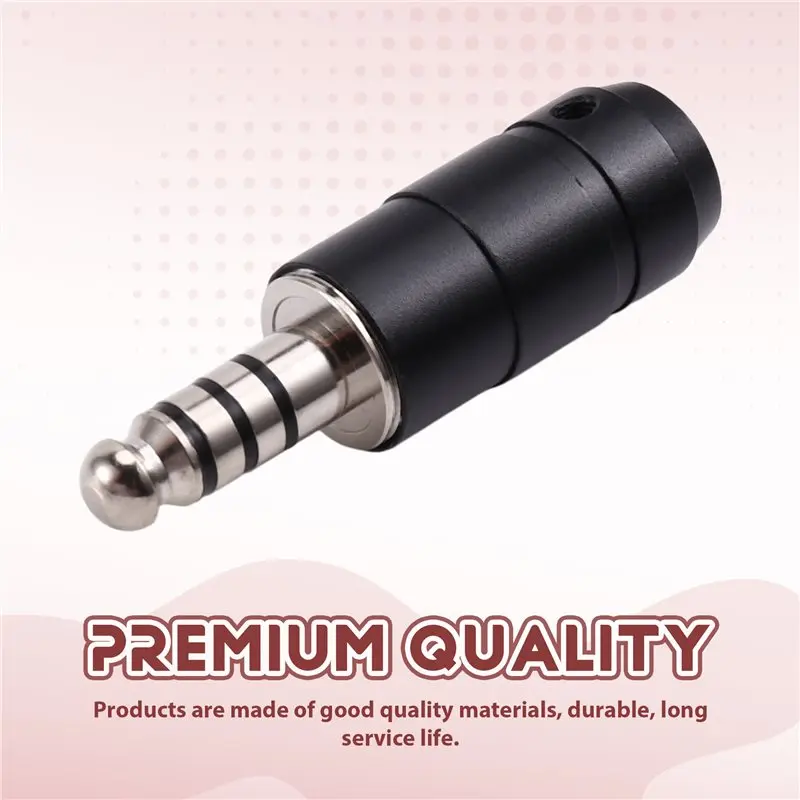 Y44A Helicopter Headset Plug Adapter U-174/U Assemble Type Adapter for Bose David Clark Black Plastic Metal