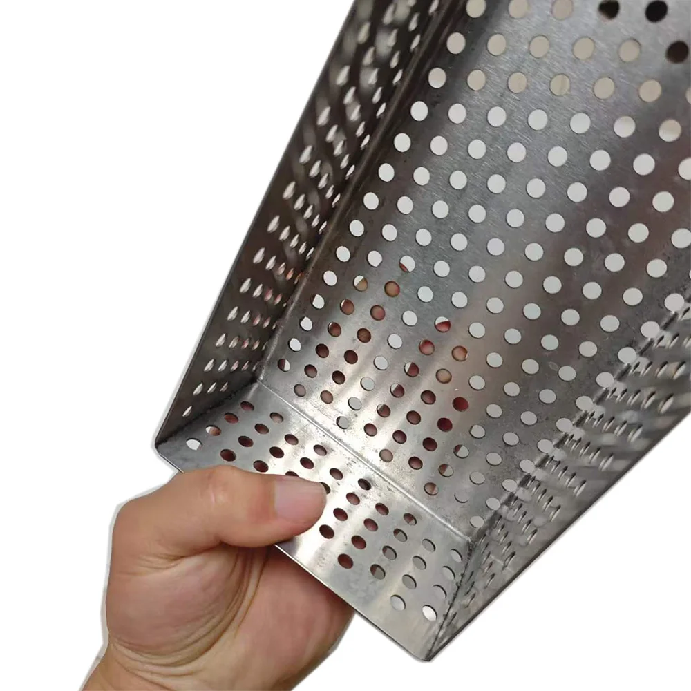 Customized 304 Stainles Steel Perforated Mesh Filter ScreenPlate, Swirl Drain Covers Metal Drain Covers Plant TrellisProtection