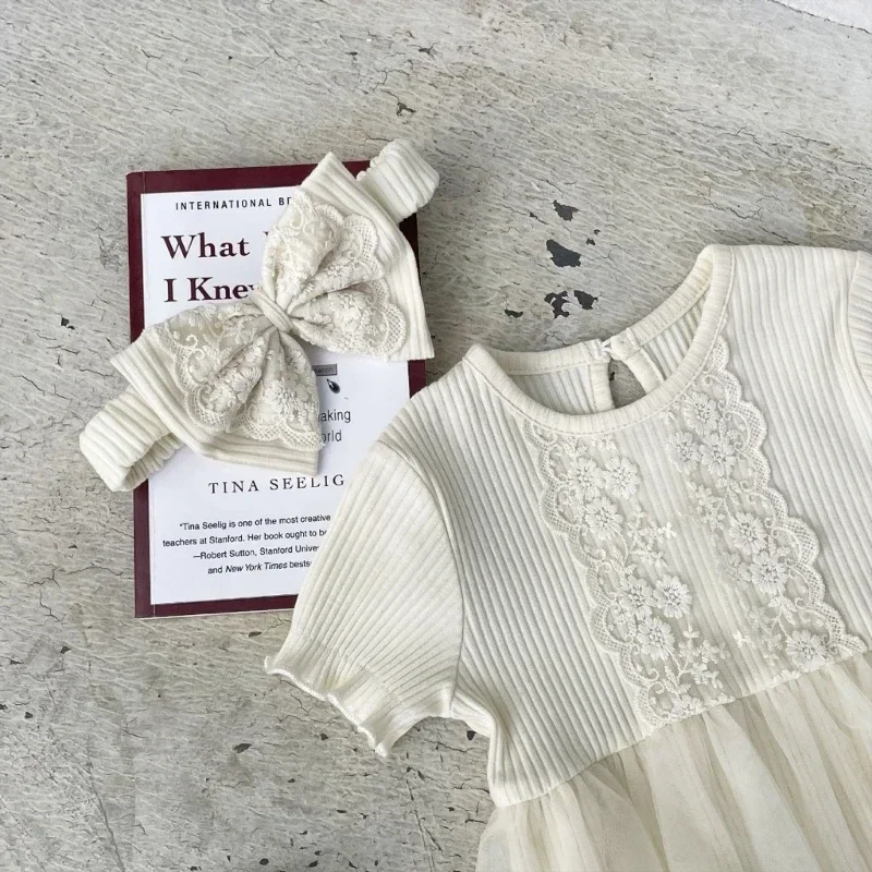 

Реквизит для фотосессии новорожденных, повязка на голову с бантом, кружевной комбинезон, одежда для позирования, костюм для детской фотографии, платье принцессы, костюм для младенцев