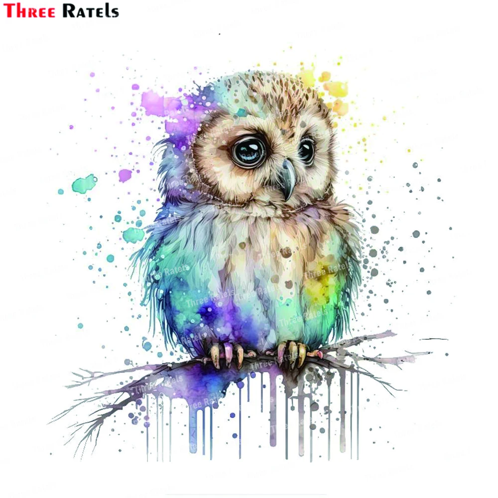 Three Ratels K784 Gloomy Owl Wall Stickers Chinese  Style Living Room Background Home Decoration Wallpaper Self-adhesive Mural