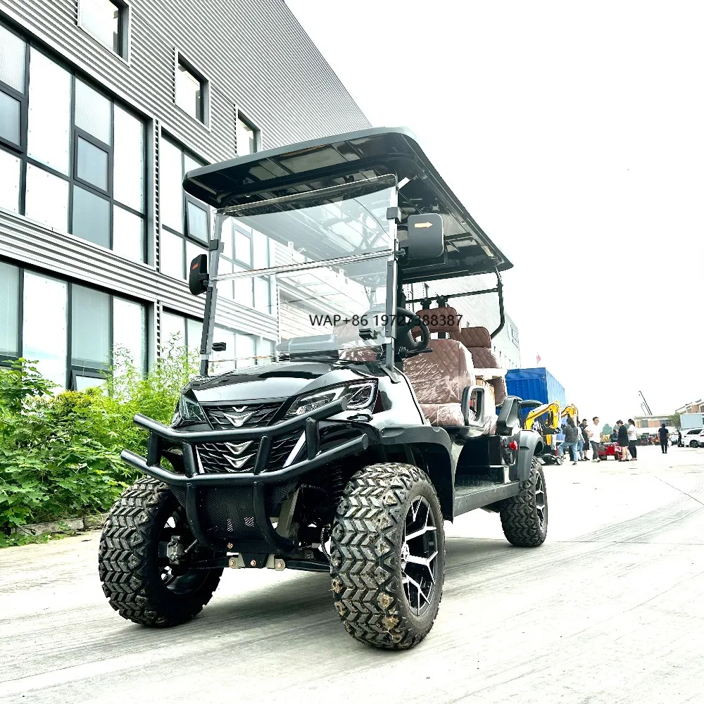 

Street Legal Gas Golf Cart Car 4 Seater Golf Trolleys Electric Golf Carts With CE