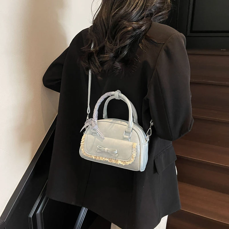 

Fashion Advanced Sense PU Butterfly-knot Women's Handbags 2025 New Versatile Crossbody Bag Large Capacity Sweet Shoulder Bags