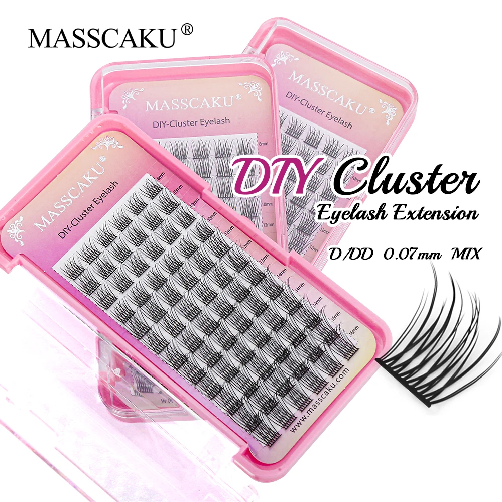 

Factory Wholesale Cosplay DIY Segmented Eyelash Matte Black Faux Mink Individual Self-grafting False Lashes for Daily Makeup Use