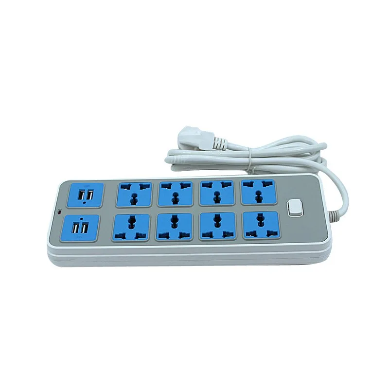 Universal Power Strip UK EU US Plug Available  8 9 4 Ports Power Strips Home Extension Electrical Socket 2 4 USB Charger