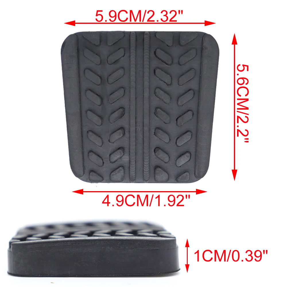 1X Car Brake Clutch Pedal Pad Rubber Cover For Mazda 626 1987 - 1994 1995 1996 1997 1998 1999 2000 2001 2002 MX-6 Capella GV GF