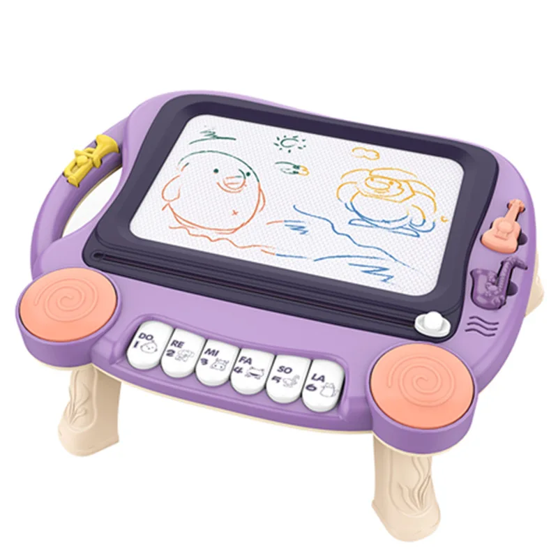 Nowe zabawki Montessori dzieci magnetyczna tablica kreślarska farba do nauki magnetyczny tablet do pisania tablica kreślarska dla dzieci Gif