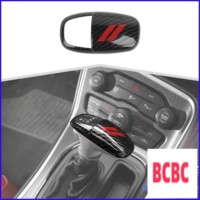 BB-ألياف الكربون والعتاد التحول المقبض غطاء رأس الكسوة ل شاحن دودج تشالينجر 2015-2024 دورانجو 2018-2024