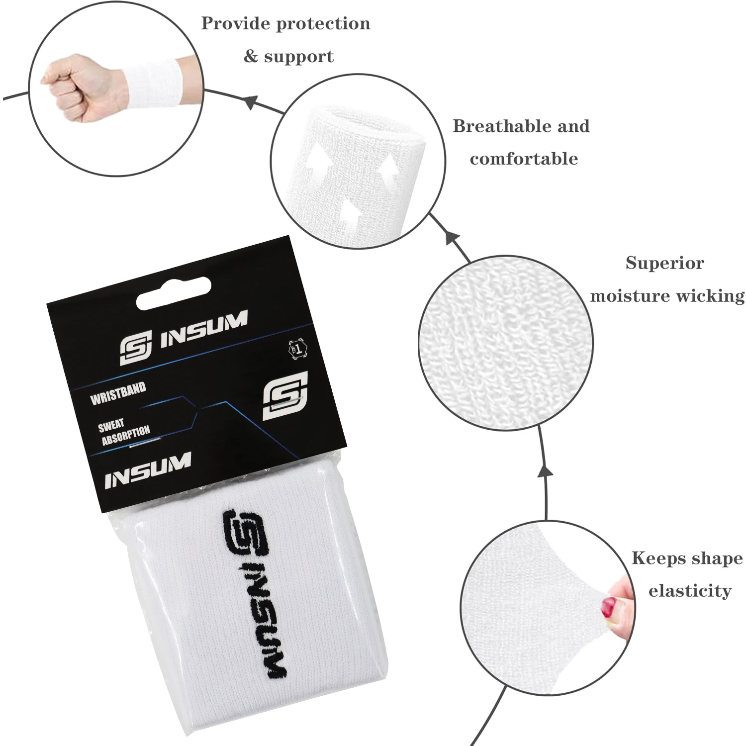 

1 шт. белый браслет на запястье обеспечивает защиту и поддержку и более прочные нескользящие высококачественные браслеты для мультиспортов