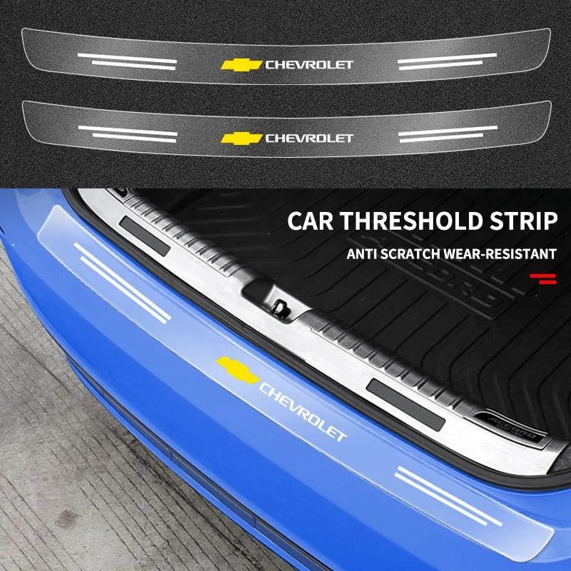 

Car Transparent Rear Guard Plate Trunk Sticker For For Chevrolet Colorado Cruze Mai Rui Spark Captiva Malibu Trax Aveo Camaro