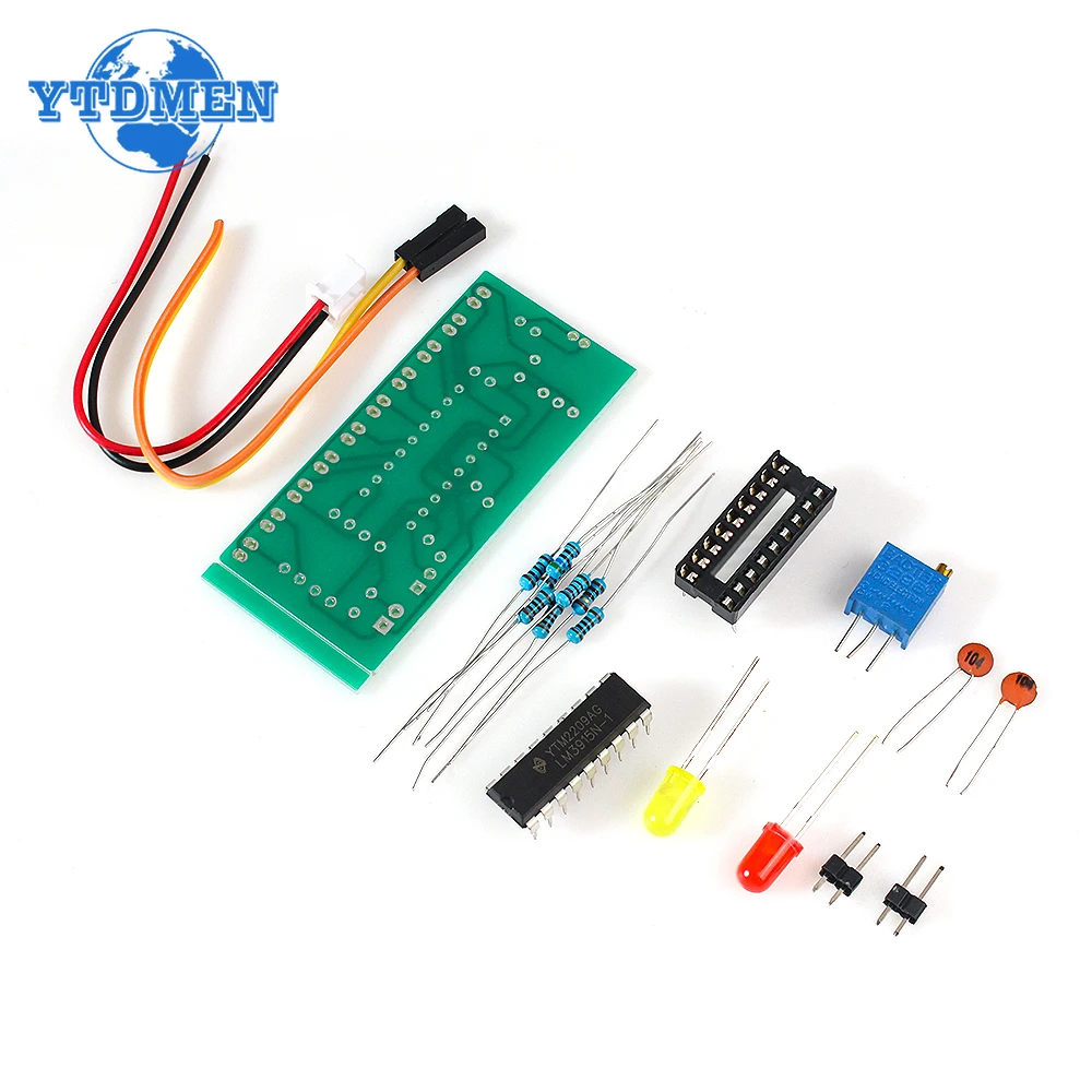 LM3915 10 LED Sound Audio Spectrum Analyzer Level Indicator Kit DIY Electoronics Soldering Practice Set Laboratory