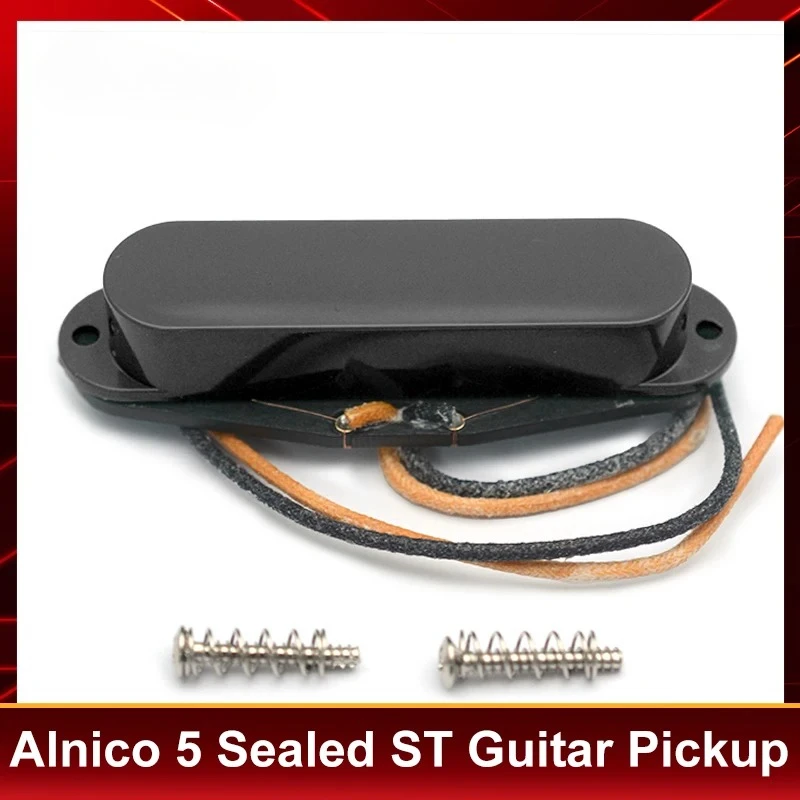 Best Offer Alnico 5 Sealed S/T Style Electric Guitar Pickup Handmade Single Coil Pickup 5.4/5.4/5.6K Guitar Accessories