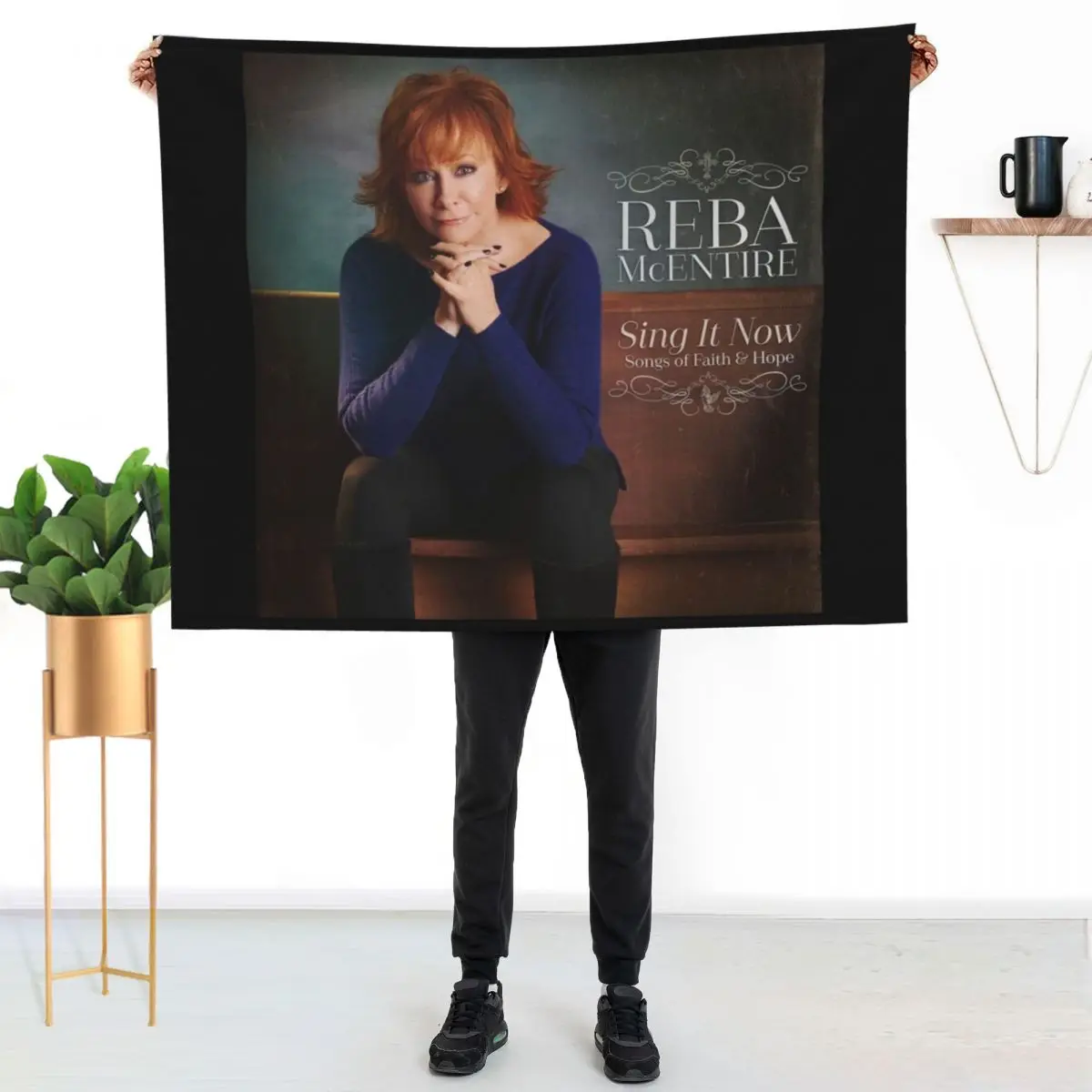 Sing it now songs of faith hope Throw Blanket Cozy Napping Blanket Gift for Mom Dad