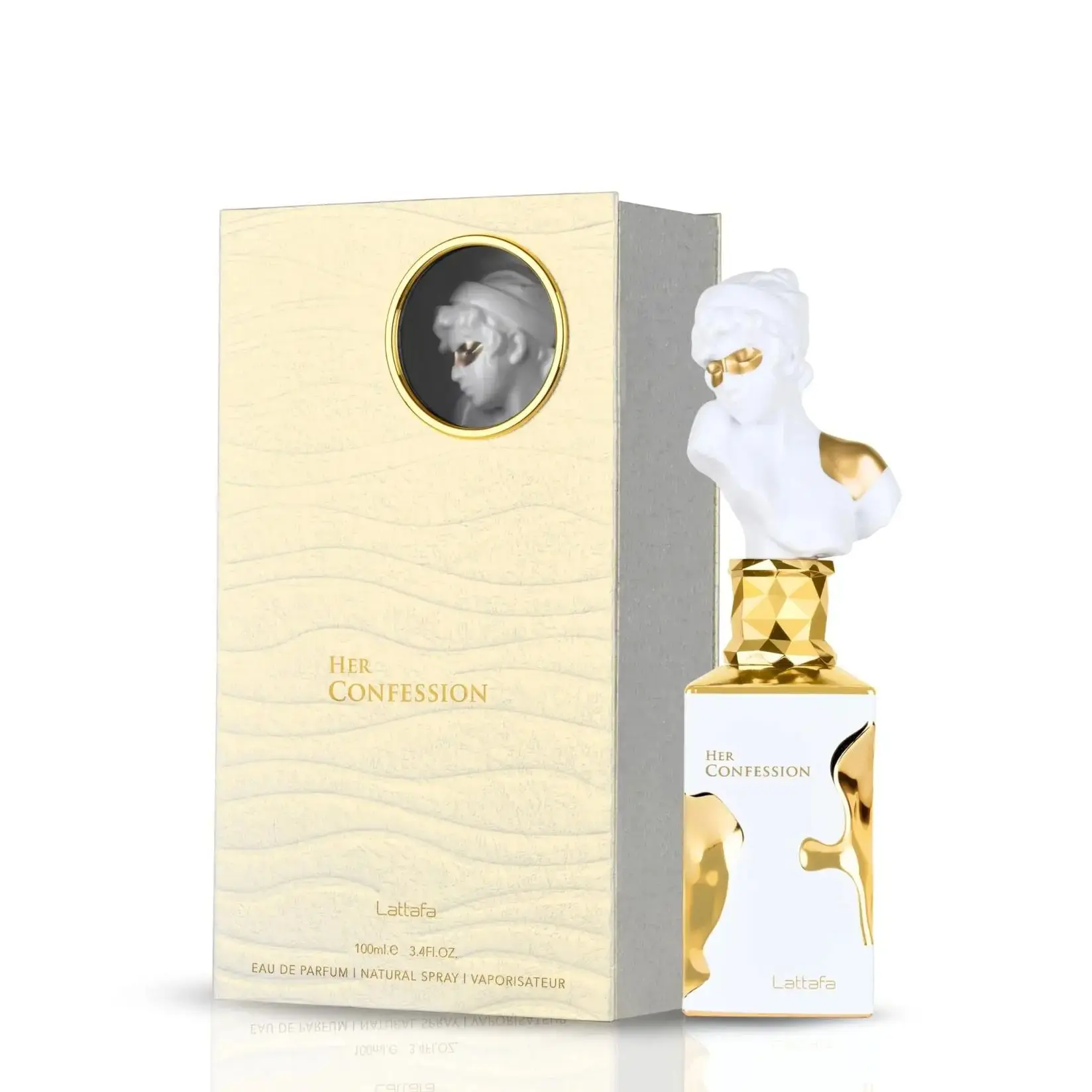 

Lattafa His & Her Confession Eau de Parfum 100ml Long-lasting Floral Woody Vanilla Fragrance Unisex With 5ml Refillable Atomizer