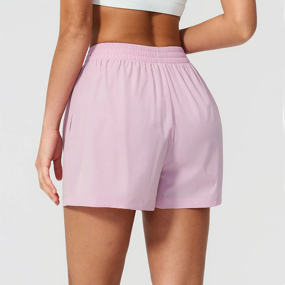 Thin Quick Drying Yoga Shorts Summer Wide-leg Shorts Women Running Fitness Shorts With Pockets Uv Resistant Casual Sports Shorts
