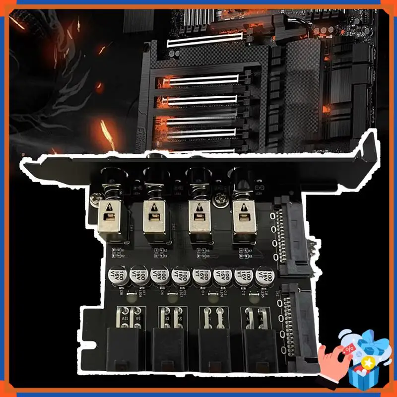 Compact Dual Channel Hard Drive Controller Power Saving PCI Expansion Card SATA Cable Enhances PC Performance