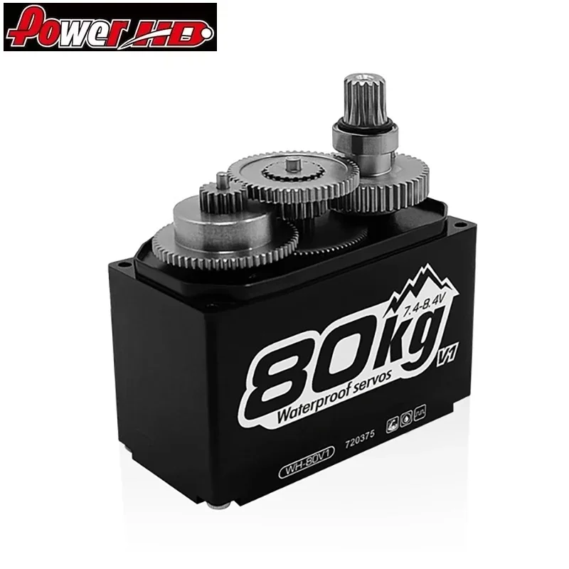 Power HD WH-80V1 80kg High Torque Waterproof Metal Gear Digital Servo For Arrma 1/5 Axial 1/6 SCX6 Off-Road Truck Crawler RC Car