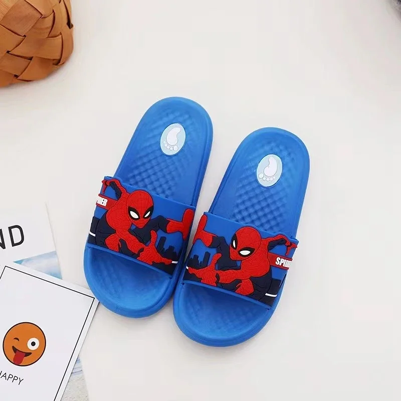 Baby Girl Slipper Summer Boy Cartoon Spiderman Buzz Lightyear Frozen Elsa Sofia Indoor Home Soft Anti Skid Beach Shoes Flip Flop