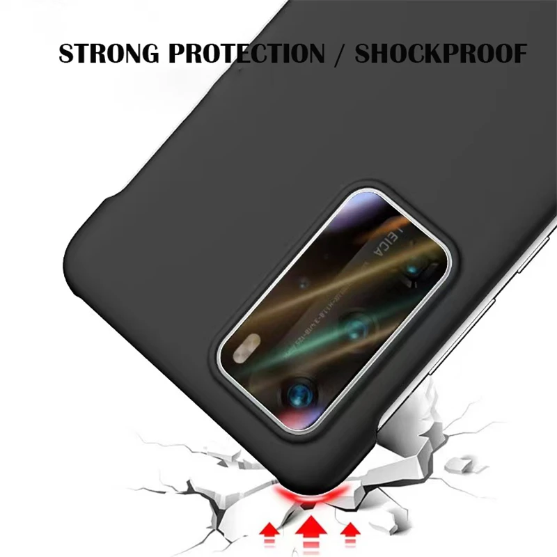 Solid Candy Color Frameless Hard PC Back Cover Case For Huawei P40 Pro Coque p40Pro ShockProof Ultra Thin Cases