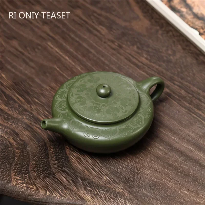 

170ml Chinese Yixing Purple Clay Teapot Famous Hand-carved Tea Pot Tea Infuser Handmade Beauty Kettle Raw Ore Zisha Tea Set