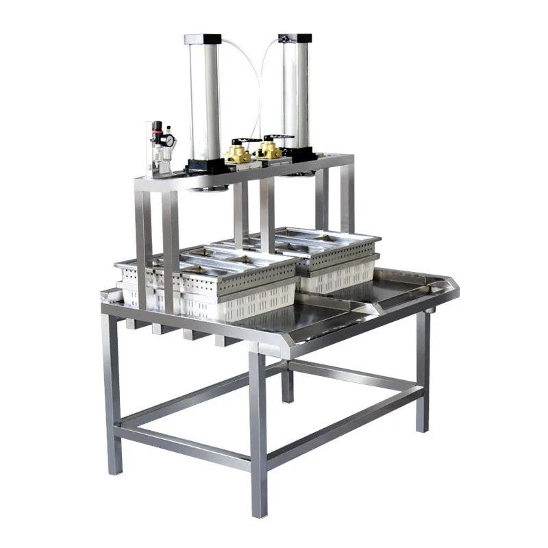 

2 Cylinder Automatic Cheese Press For Bean Product Processing Machinery