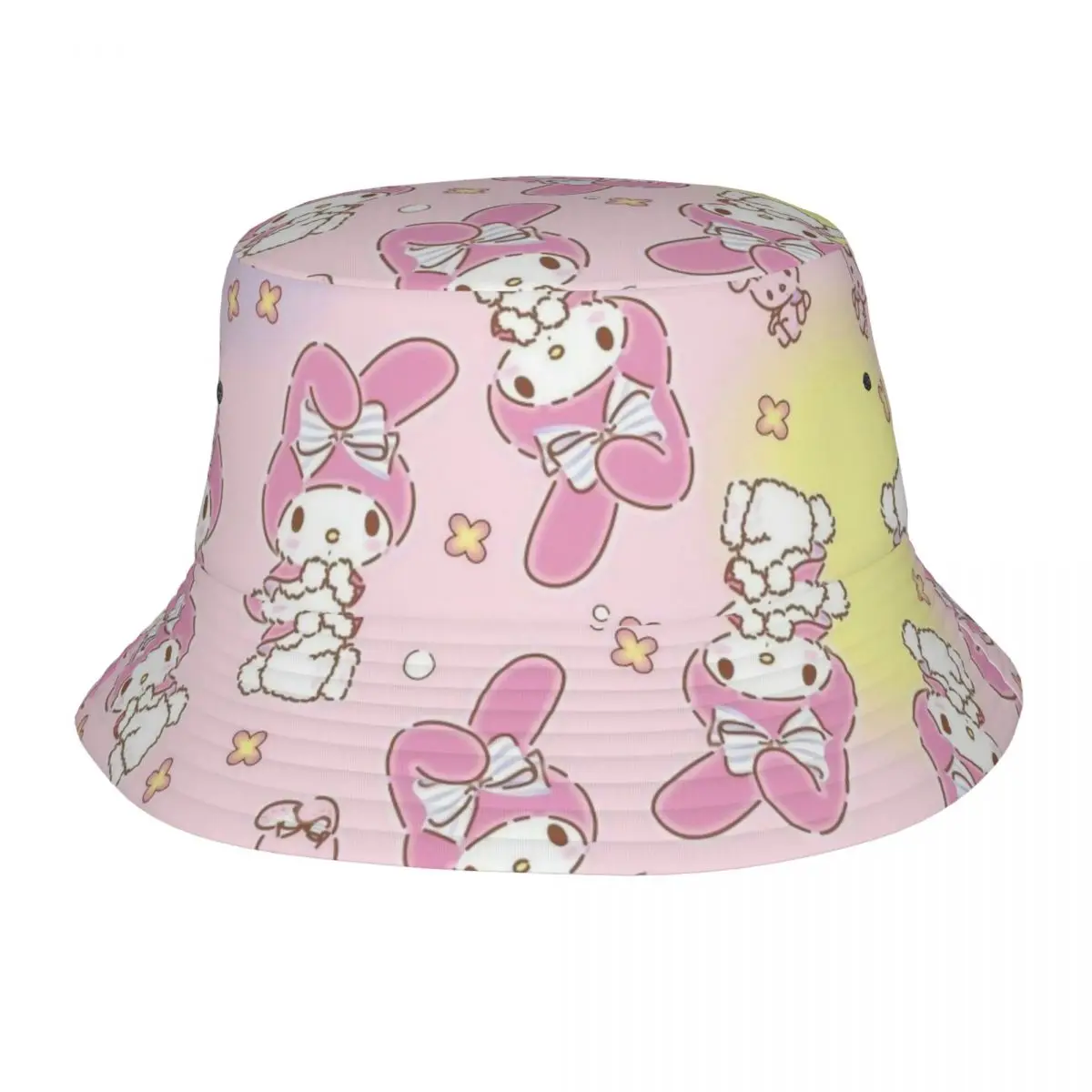 Lovely Cute My Melody Bucket Hats For Teen Lightweight Bob Hat Cap Travel Headwear