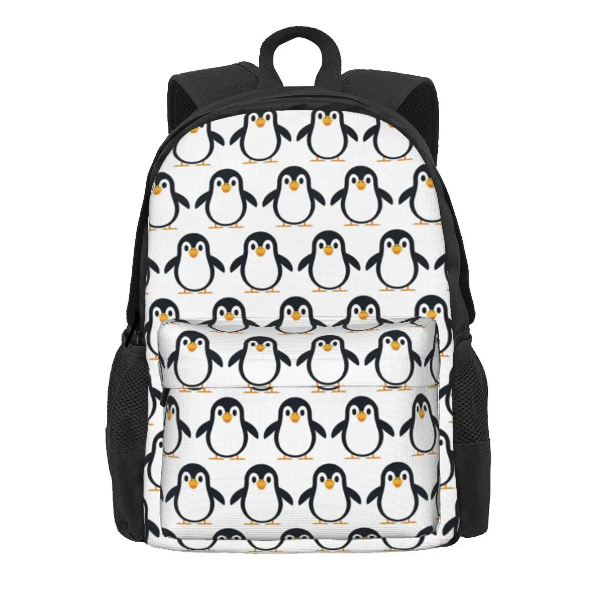 Penguin Backpack Daypack Large Capacity Children BookBag School Bag Shoulder Bags for Men Women