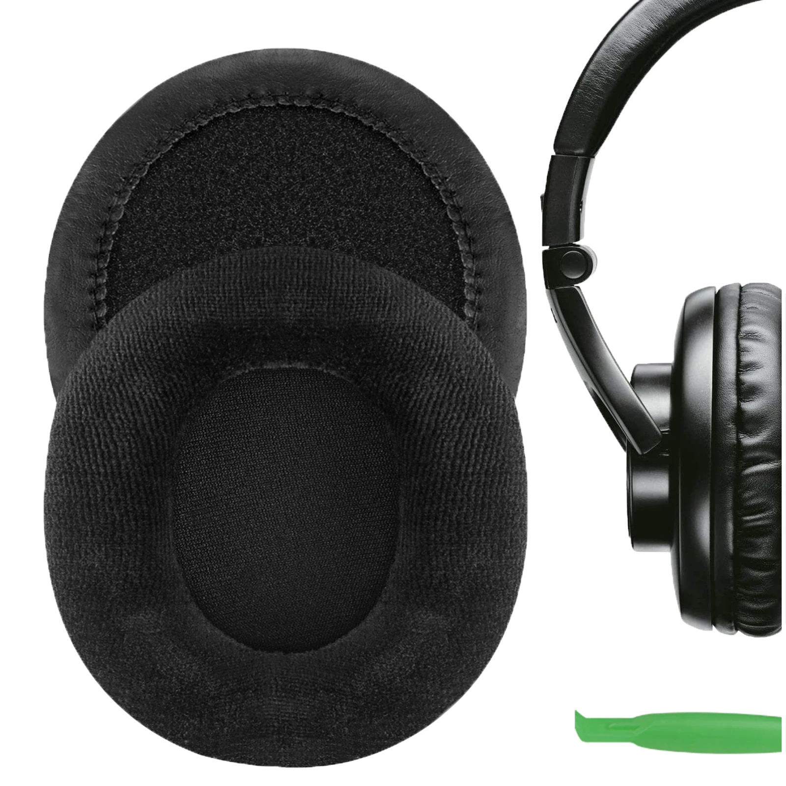 Geekria Comfort Velour Replacement Ear Pads for Shure Hpaec240, Hpaec440, Hpaec840, Hpaec940, Srh840 Srh440, Srh940 Headphones