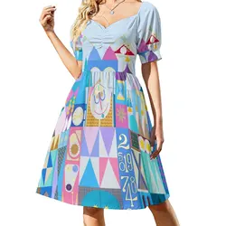 Tokyo Small World After All Sleeveless Dress Dress vintage dress women summer 2023