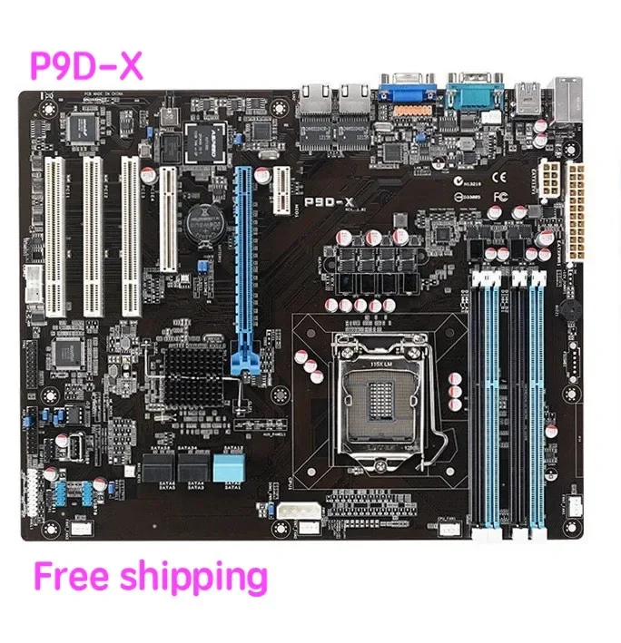 

Подходит для ASUS P9D-X, материнская плата для сервера/работной станции, материнская плата LGA1150 SATA3, 100% протестирована, полностью работает